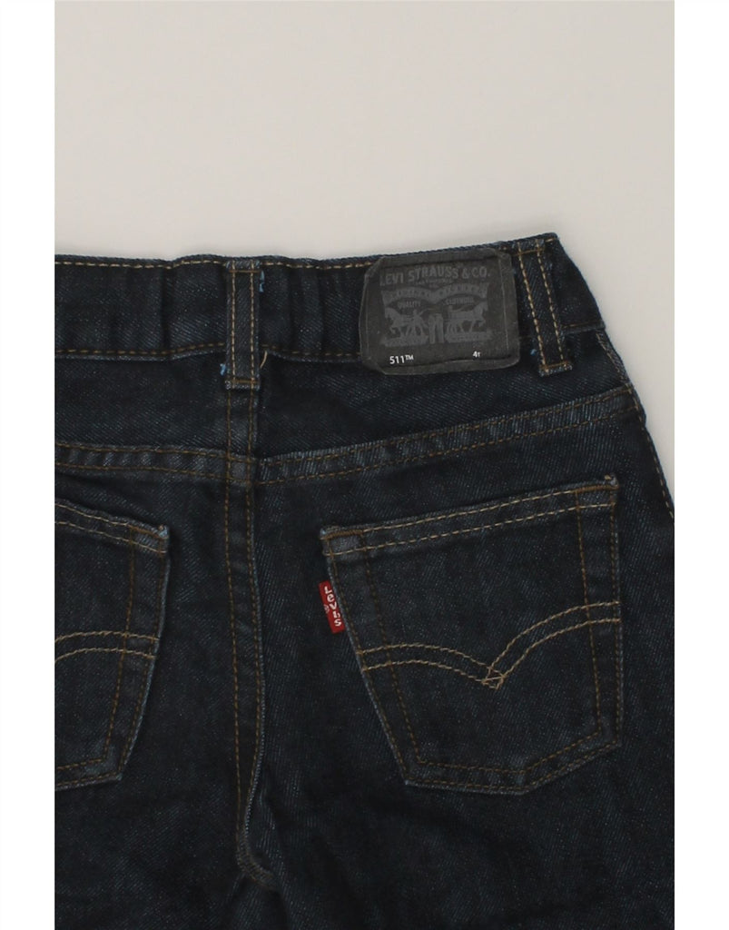 LEVI'S Boys 511 Slim Jeans 3-4 Years W20 L17  Navy Blue Cotton | Vintage Levi's | Thrift | Second-Hand Levi's | Used Clothing | Messina Hembry 