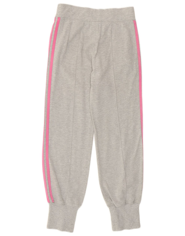 Adidas Girls Comfort Fit Tracksuit Trousers Joggers 11-12 Years W24 L27 Gre