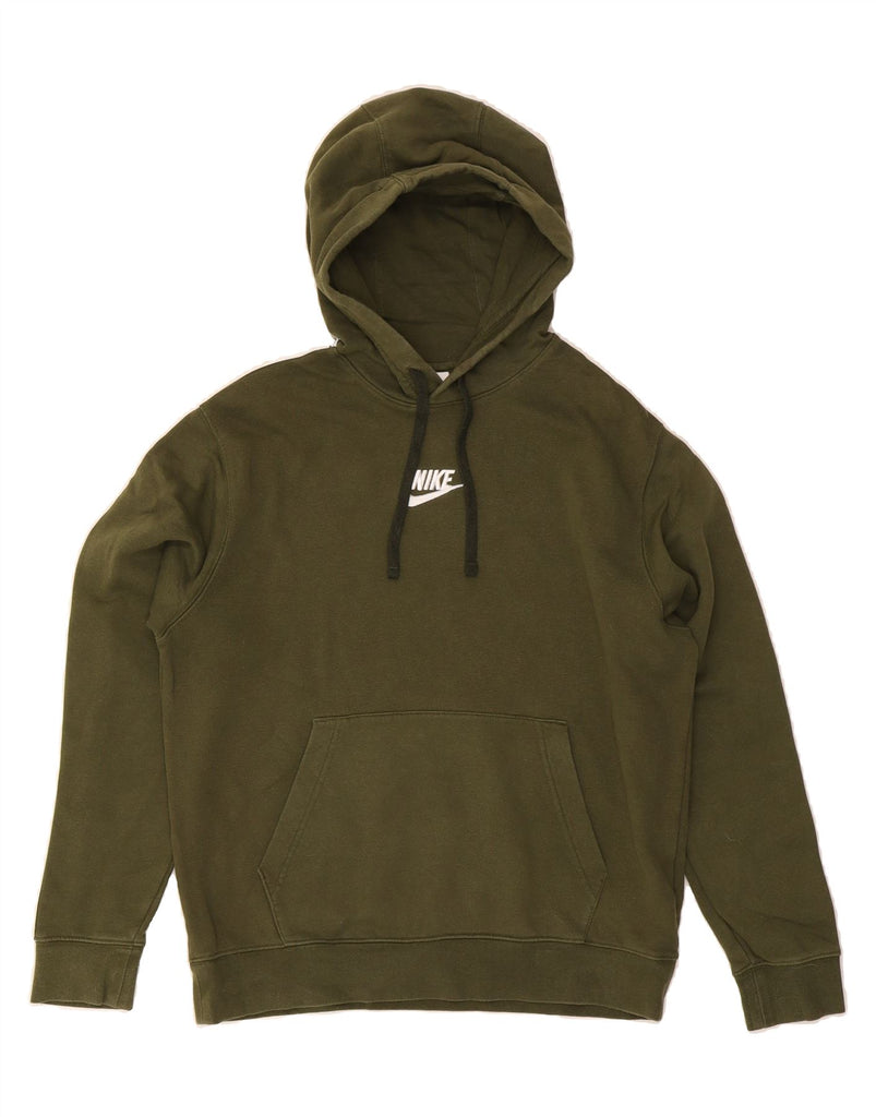 NIKE Mens Graphic Hoodie Jumper Medium Green Cotton Vintage Nike and Second-Hand Nike from Messina Hembry 