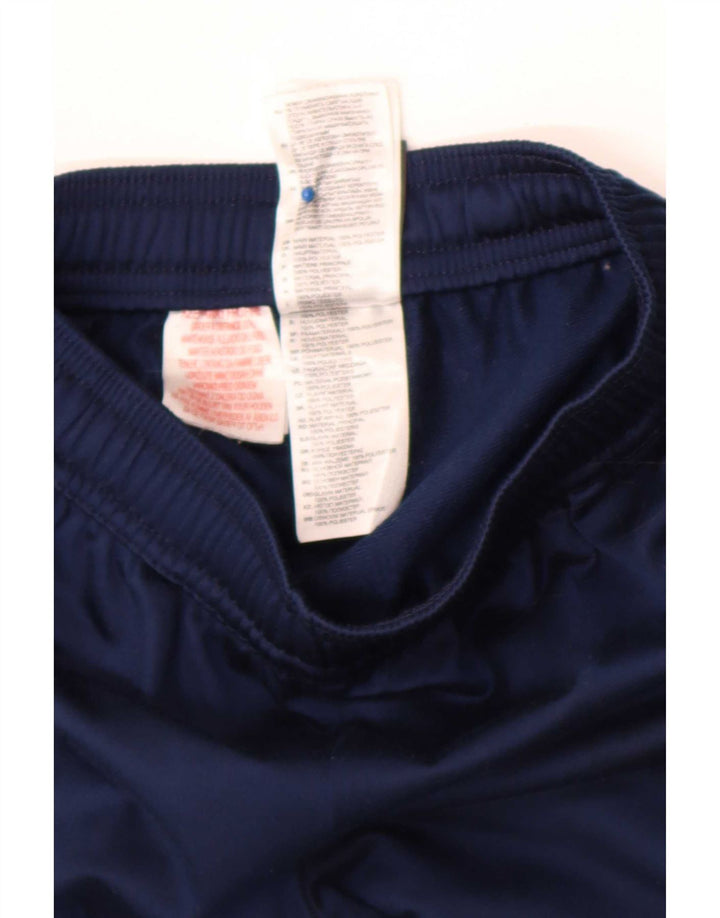 Adidas Boys Climalite Tracksuit Trousers 7-8 Years Navy Blue Polyester