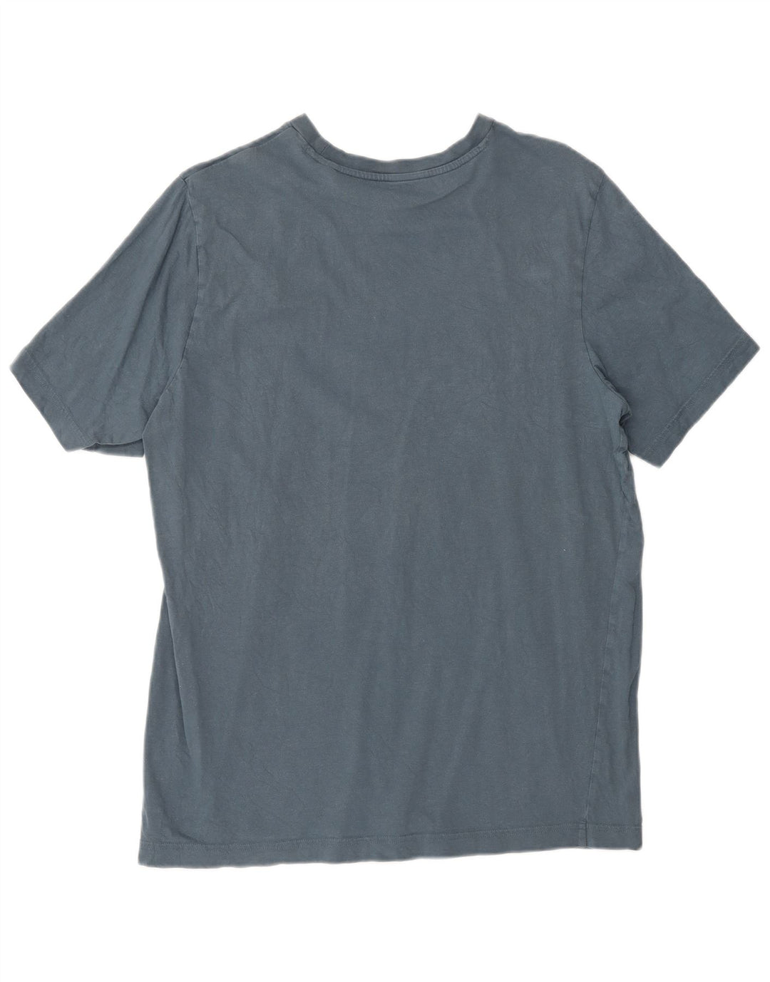 Adidas Mens Graphic T-Shirt Top Medium Blue Cotton