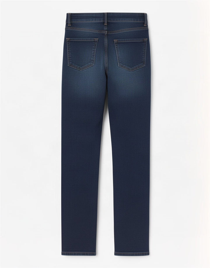 Marks & Spencer Womens Straight Jeans UK 8 Small W36 L28 Navy Blue
