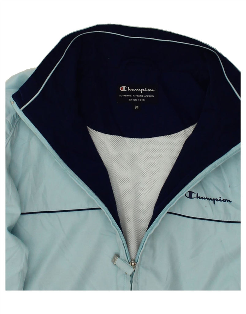 CHAMPION Womens Rain Jacket UK 14 Medium Blue Polyester Vintage Champion and Second-Hand Champion from Messina Hembry 