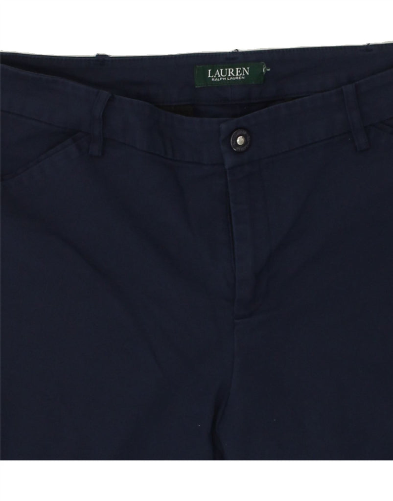 RALPH LAUREN Womens Slim Casual Trousers W32 L28  Navy Blue | Vintage Ralph Lauren | Thrift | Second-Hand Ralph Lauren | Used Clothing | Messina Hembry 