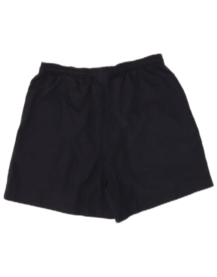 Adidas Womens Sport Shorts UK 12 Medium Navy Blue Polyester