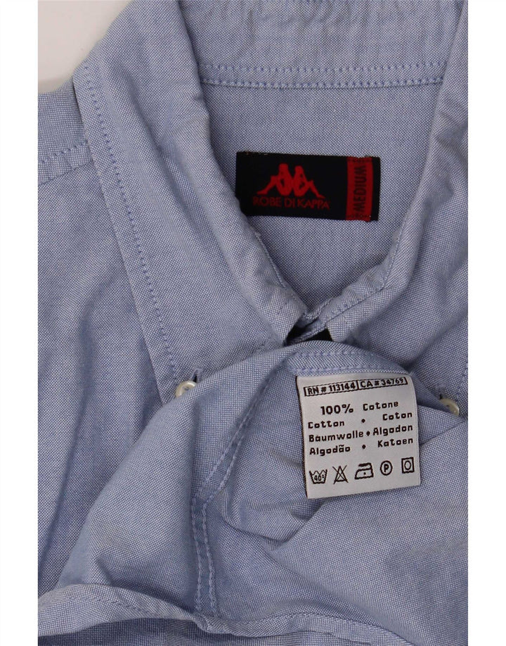 Kappa Mens Shirt Medium Blue Cotton