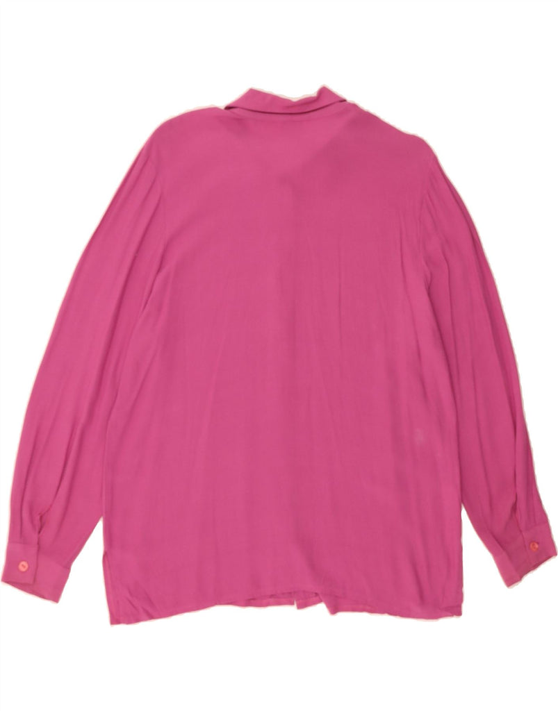 ALBA FORNARI Womens Shirt Blouse UK 14 Medium Pink Viscose Vintage Alba Fornari and Second-Hand Alba Fornari from Messina Hembry 