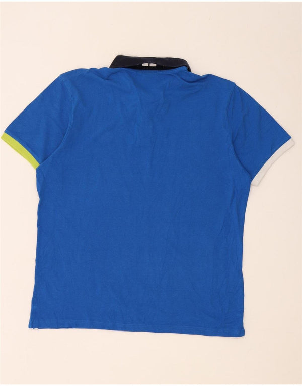 North Sails Mens Polo Shirt Small Blue Colourblock