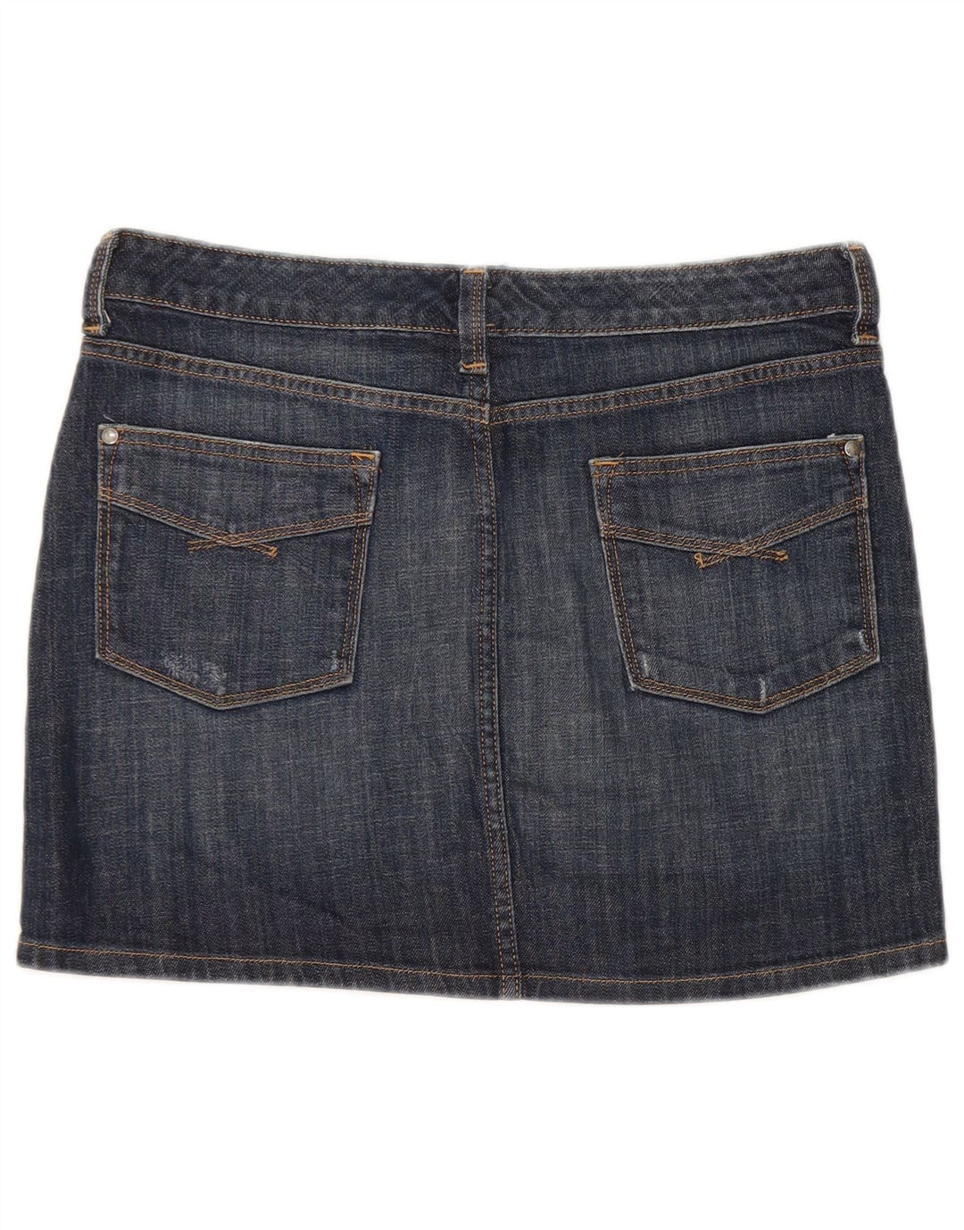 Gap Womens Mini Denim Skirt UK 12 Medium W32 Navy Blue Cotton