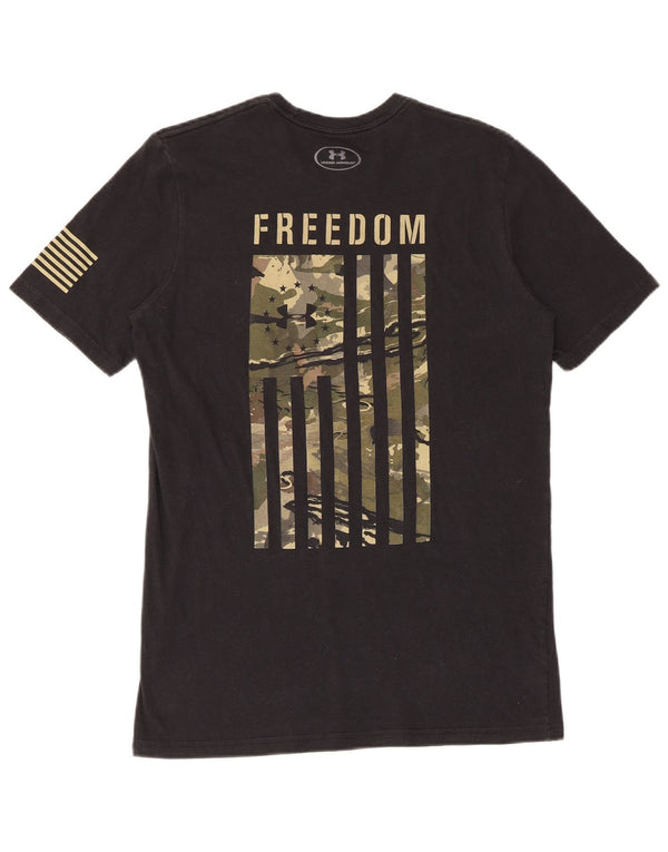 UNDER ARMOUR Mens Heat Gear Graphic T-Shirt Top Small Black