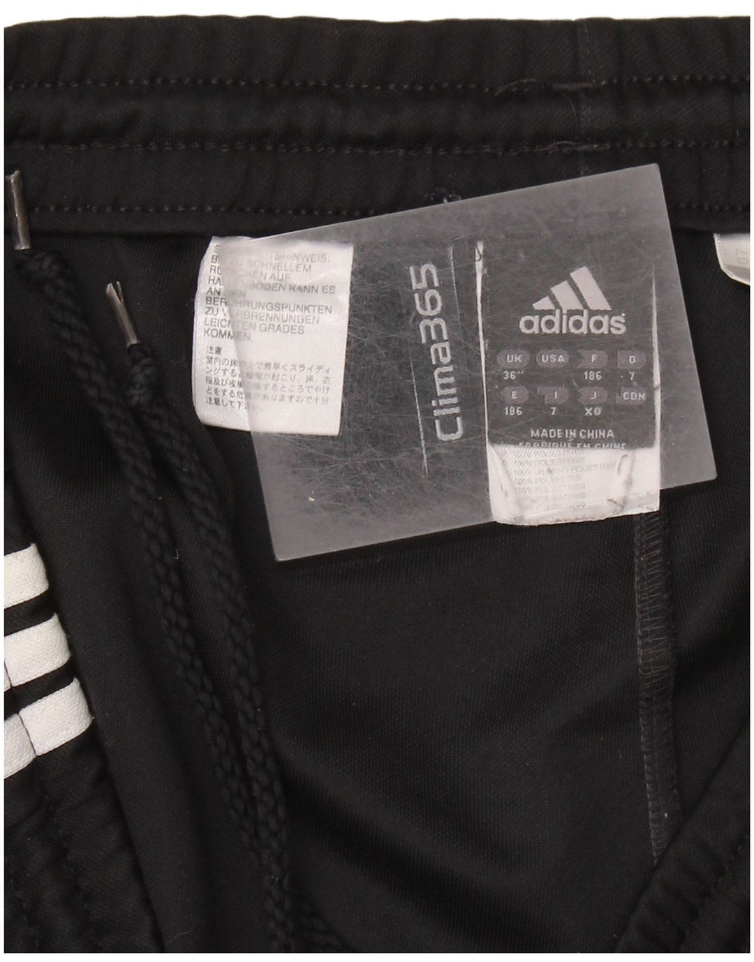 ADIDAS Mens Clima 365 Tracksuit Trousers Large  Black Polyester