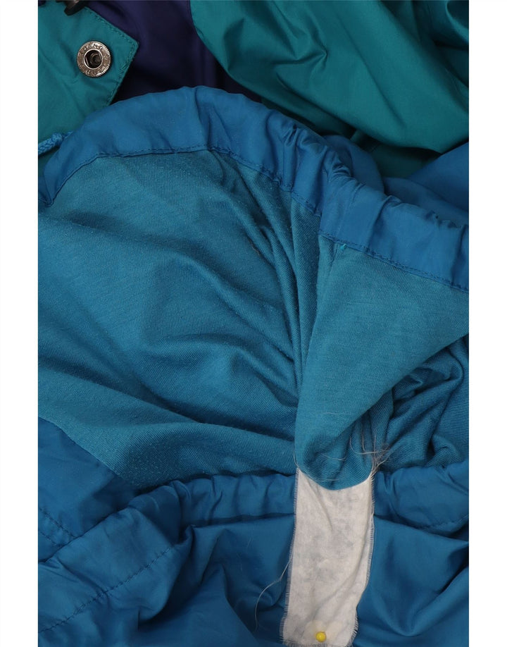 Campagnolo Mens Hooded Rain Jacket UK 42 XL Blue Colourblock Polyester