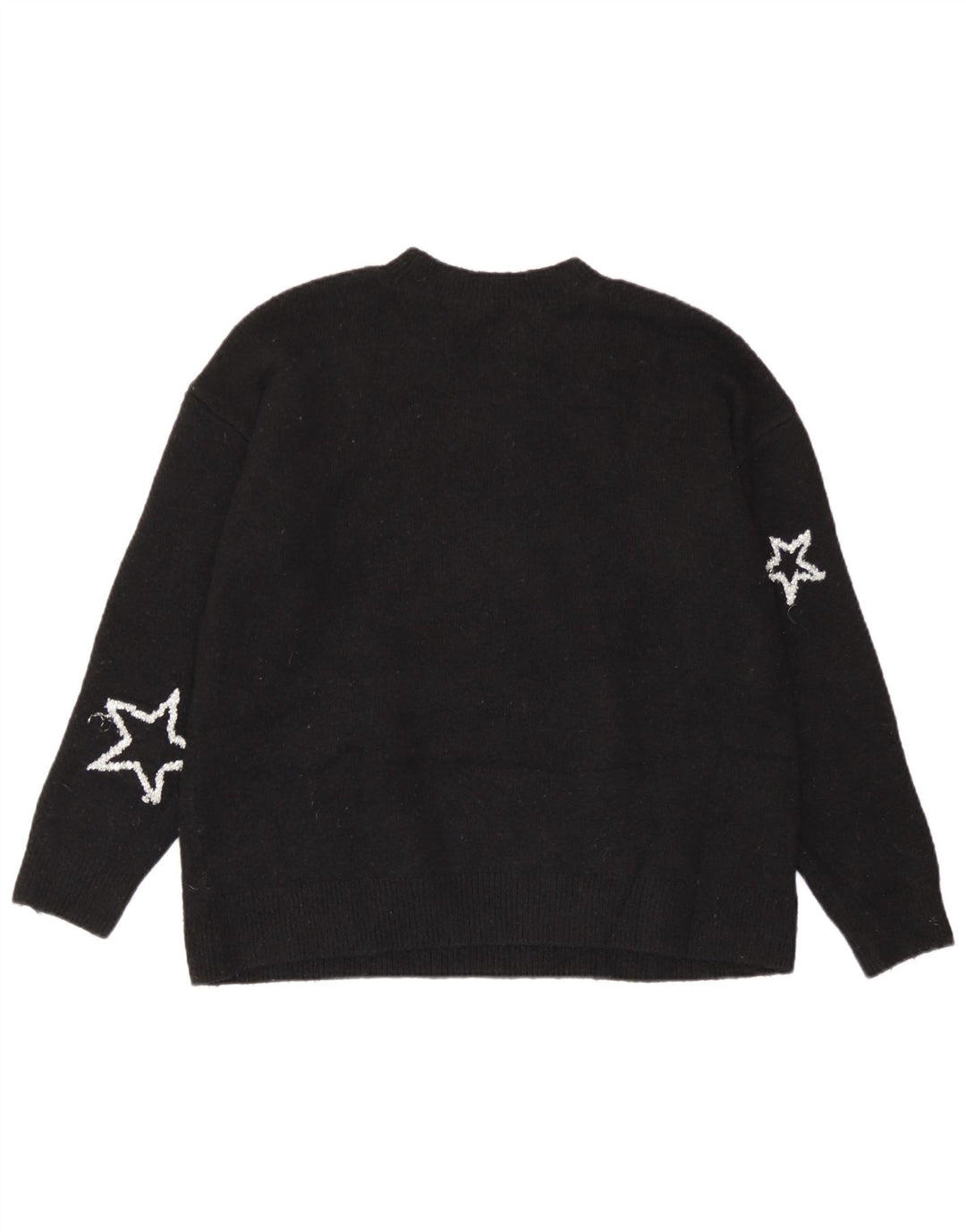 Marks & Spencer Womens Crew Neck Jumper Sweater UK 14 Medium Black