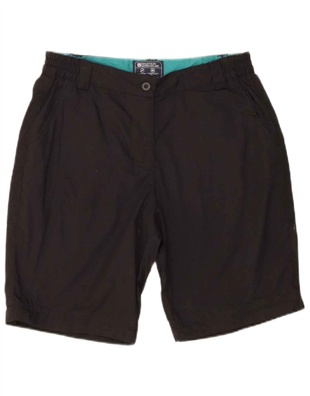 Mountain Warehouse Womens Chino Shorts UK 10 Small W28 Black Polyester