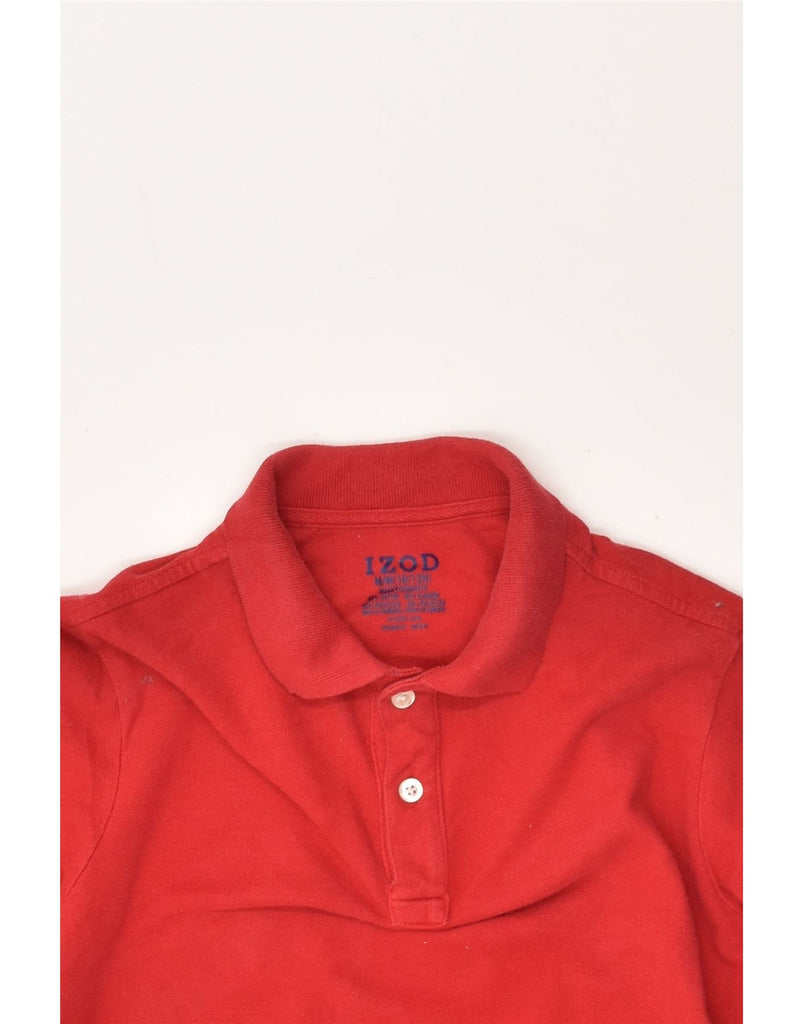 IZOD Boys Polo Shirt 10-11 Years Medium Red Cotton | Vintage Izod | Thrift | Second-Hand Izod | Used Clothing | Messina Hembry 