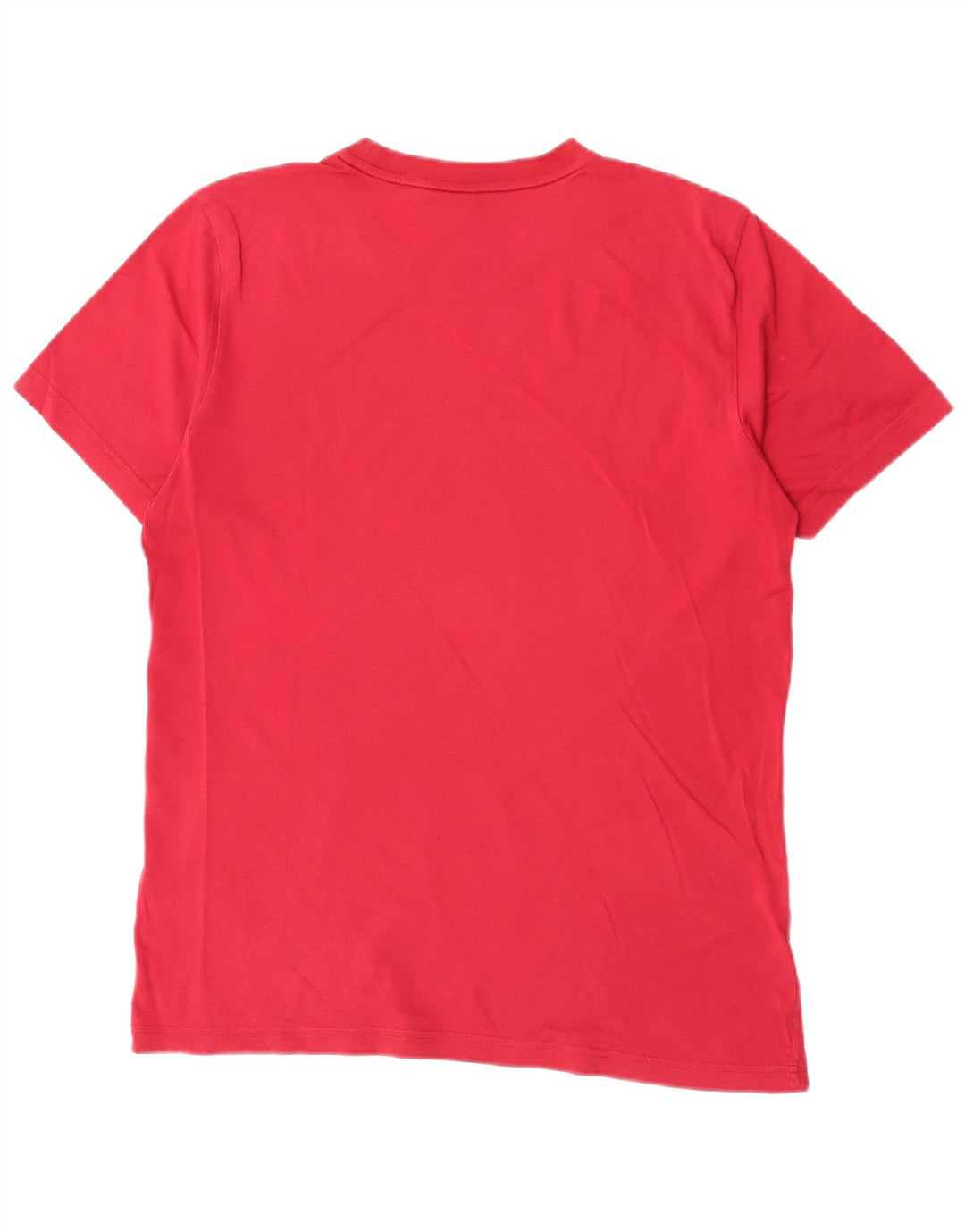 Adidas Mens Graphic T-Shirt Top Medium Burgundy Cotton
