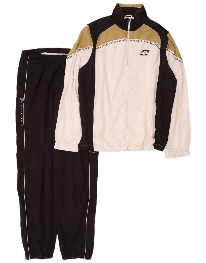 Lotto Mens Graphic Full Tracksuit 2XL  White Colourblock