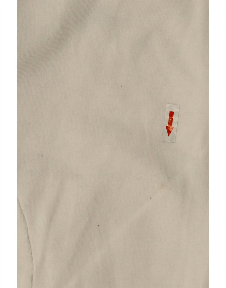 Adidas Womens Tracksuit Top Jacket UK 12 Medium  White Cotton