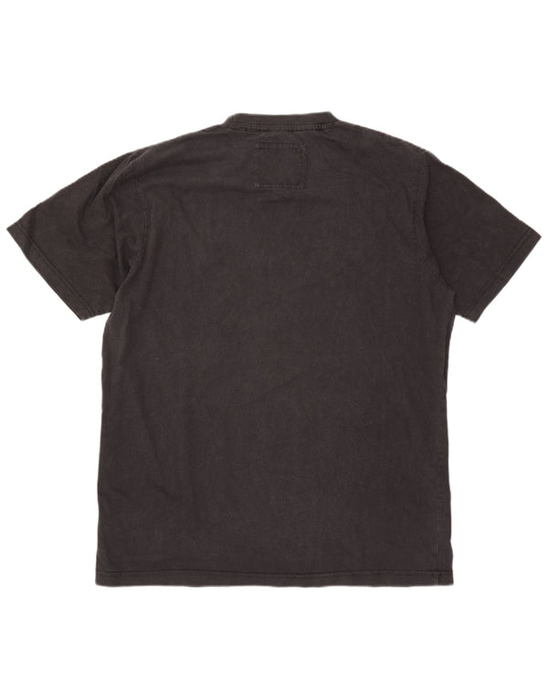 Joe Browns Mens Graphic T-Shirt Top Large Black Cotton