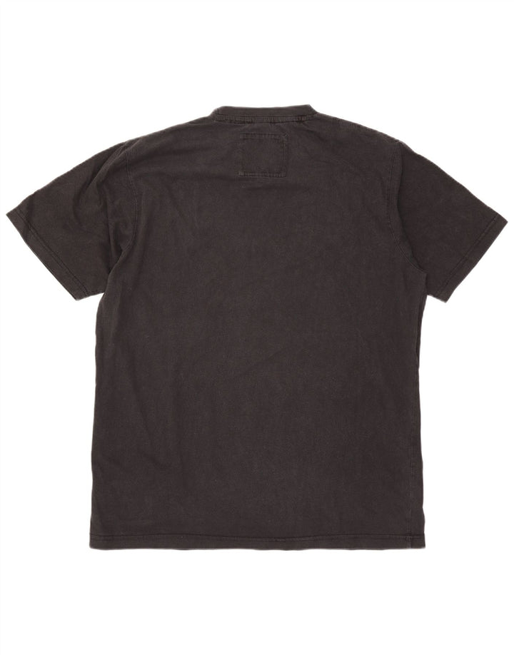 Joe Browns Mens Graphic T-Shirt Top Large Black Cotton