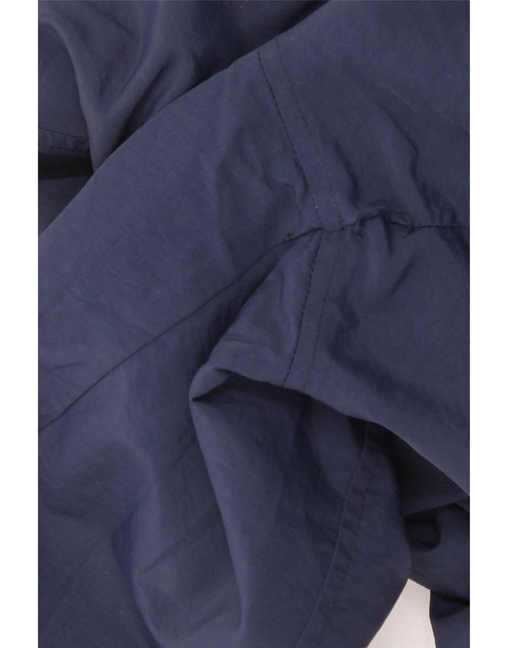 ASICS Mens Bomber Jacket UK 36 Small Navy Blue Nylon Vintage Asics and Second-Hand Asics from Messina Hembry 