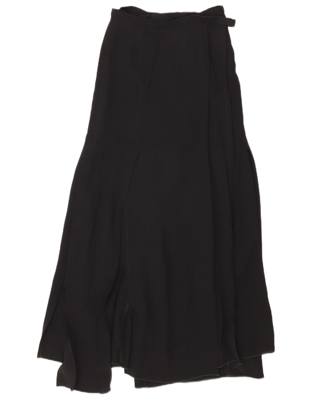 Gianfranco Ferre Womens Maxi Wrap Skirt IT 42 Medium W28 Black Viscose