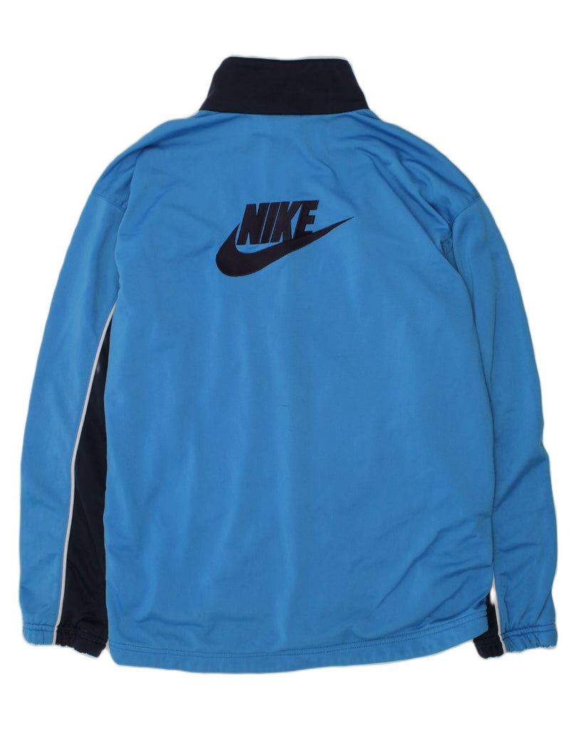 NIKE Boys Graphic Tracksuit Top Jacket 13-14 Years XL Blue Polyester | Vintage Nike | Thrift | Second-Hand Nike | Used Clothing | Messina Hembry 