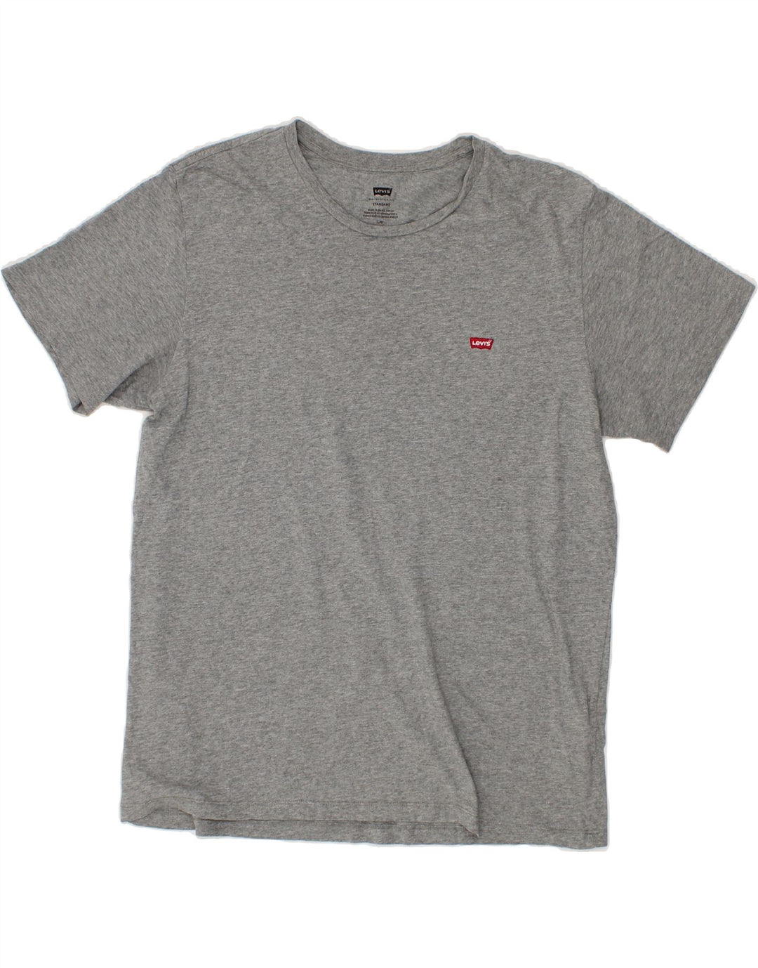 LEVI'S Mens Standard T-Shirt Top Large Grey Cotton Vintage Levi's and Second-Hand Levi's from Messina Hembry 