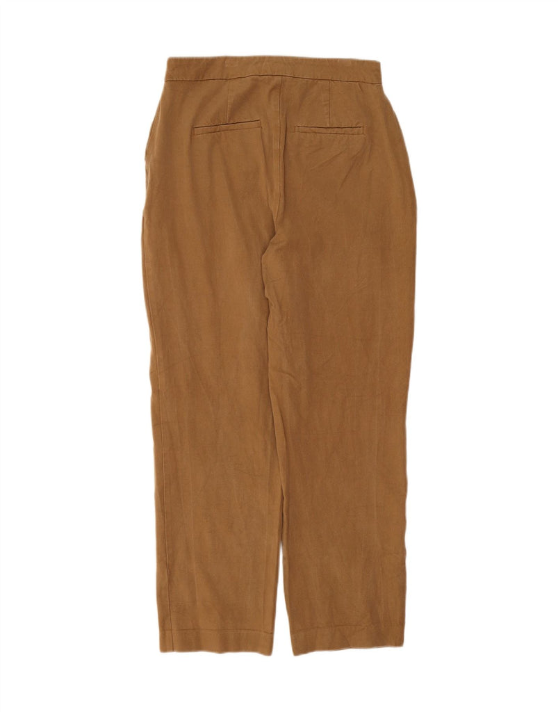 BODEN Womens Straight Chino Trousers UK 12 Medium W30 L28 Brown Viscose Vintage Boden and Second-Hand Boden from Messina Hembry 