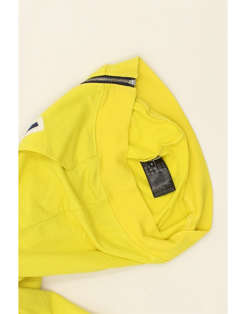 RICHMOND Boys Graphic Zip Hoodie Sweater 7-8 Years Yellow Cotton | Vintage Richmond | Thrift | Second-Hand Richmond | Used Clothing | Messina Hembry 