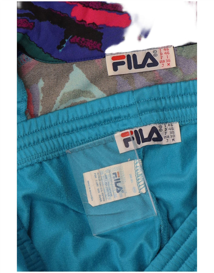 Fila Mens Full Tracksuit Medium  Blue Colourblock Polyester