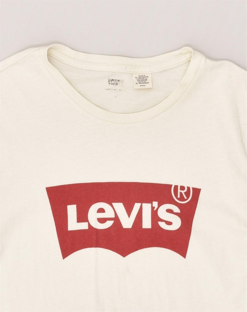 LEVI'S Mens Graphic T-Shirt Top Small White Cotton | Vintage Levi's | Thrift | Second-Hand Levi's | Used Clothing | Messina Hembry 