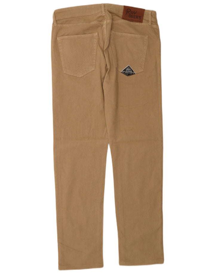 Roy Rogers Mens Straight Jeans W34 L32 Brown Cotton