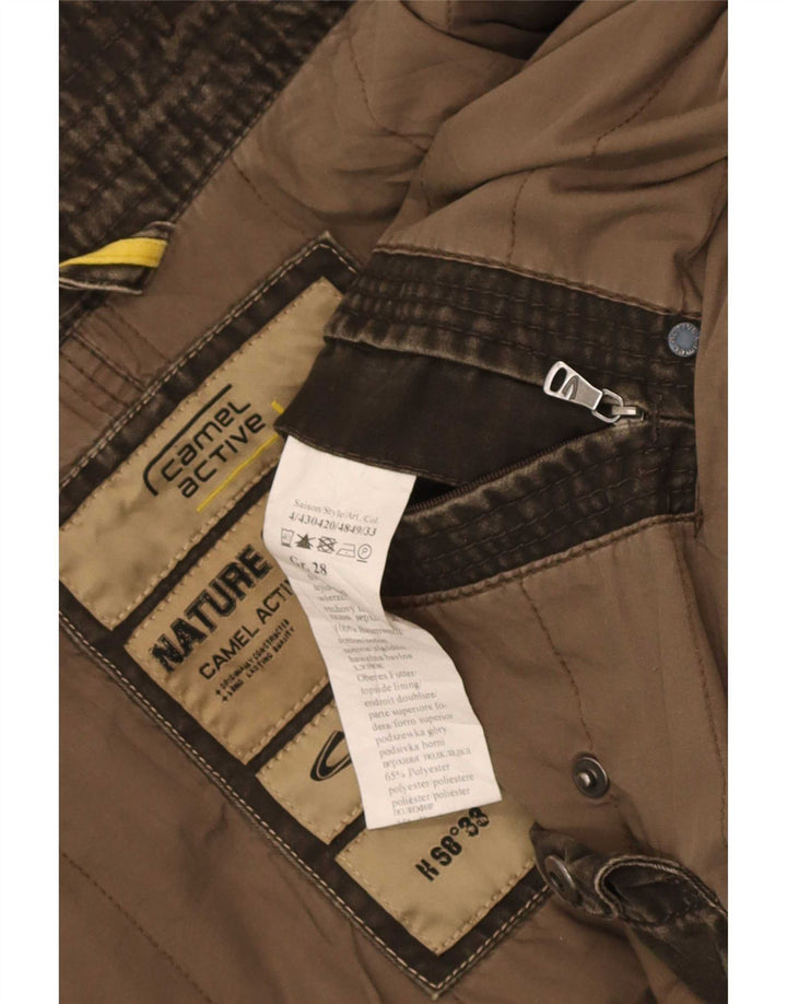 Camel Active Mens Military Jacket UK 42 XL Khaki Cotton