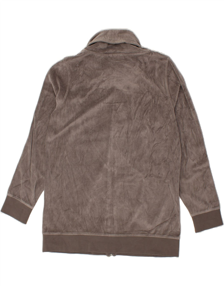 ELLESSE Womens Tracksuit Top Jacket UK 16 Large Grey Cotton Vintage Ellesse and Second-Hand Ellesse from Messina Hembry 