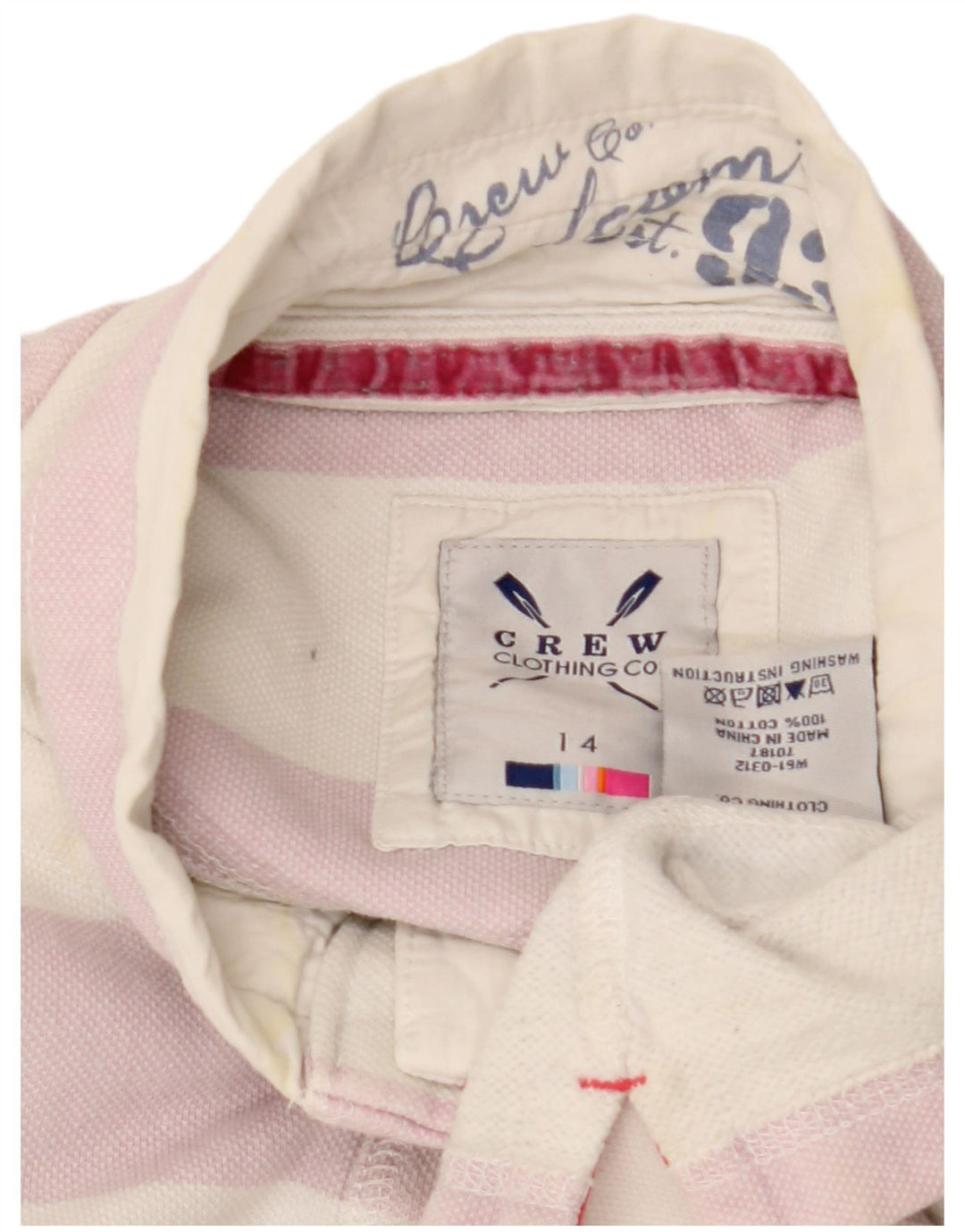 Crew Clothing Womens Sweatshirt Jumper UK 14 Large  Off White Cotton