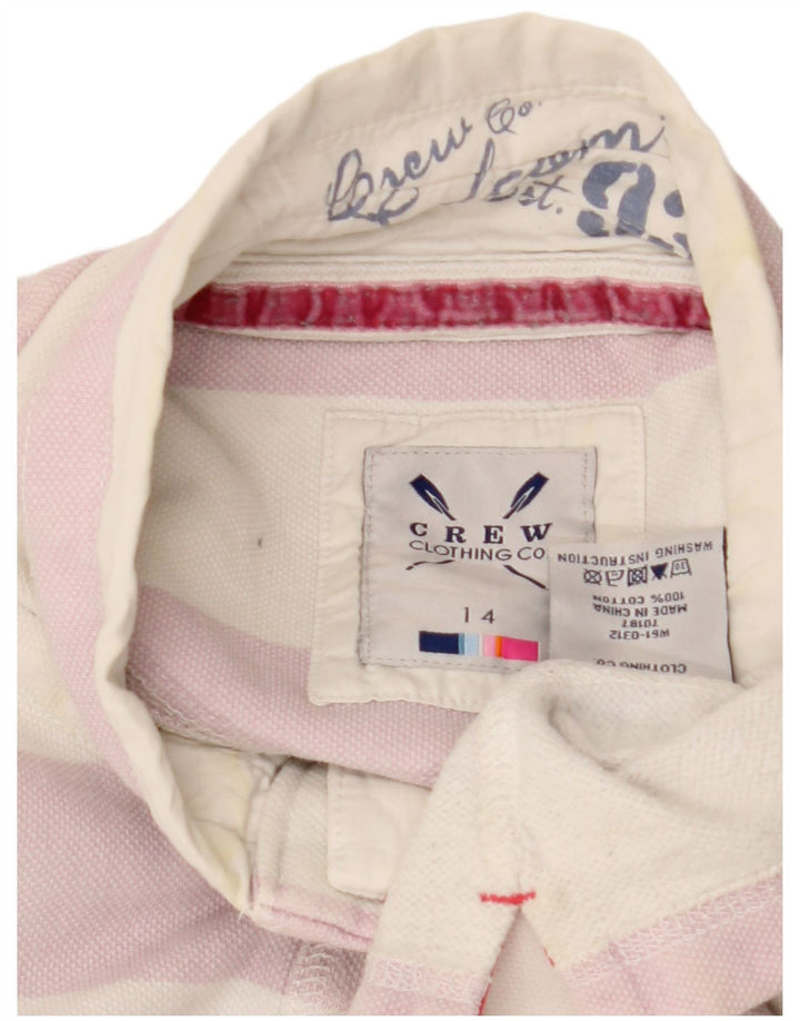 Crew Clothing Womens Sweatshirt Jumper UK 14 Large  Off White Cotton