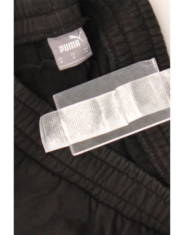 Puma Mens Tracksuit Trousers Joggers Medium  Black Cotton