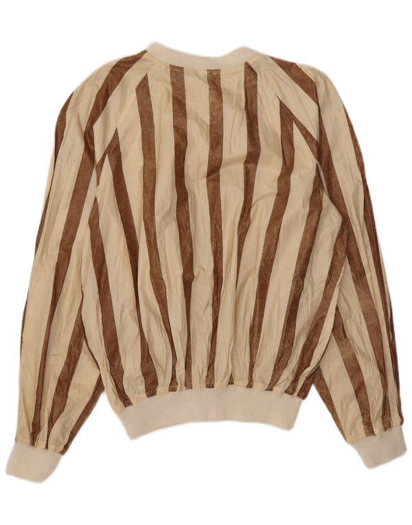 Daniel Hechter Mens Graphic Sweatshirt Jumper IT 52 Large Beige Striped