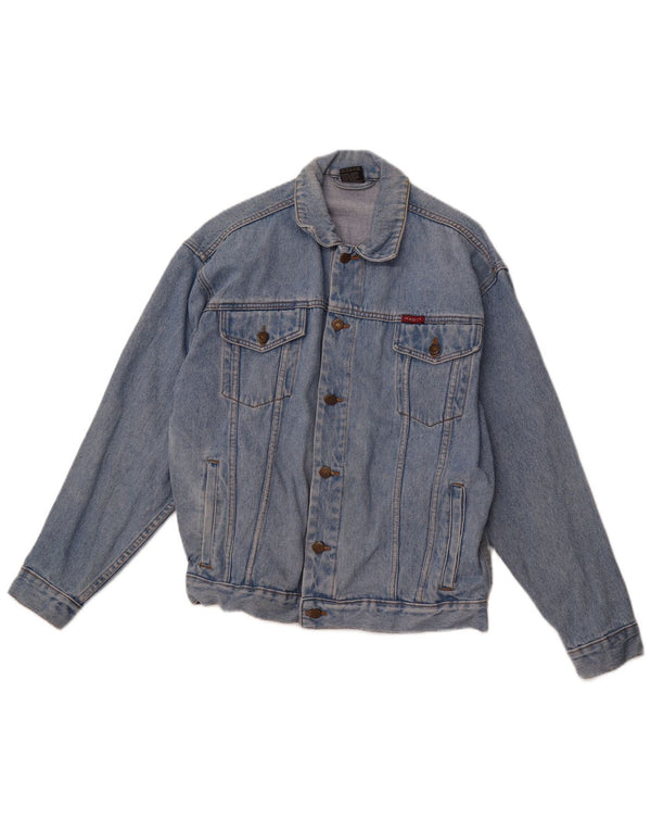 MAGIC VENTURE Womens Denim Jacket UK 16 Large Blue Cotton