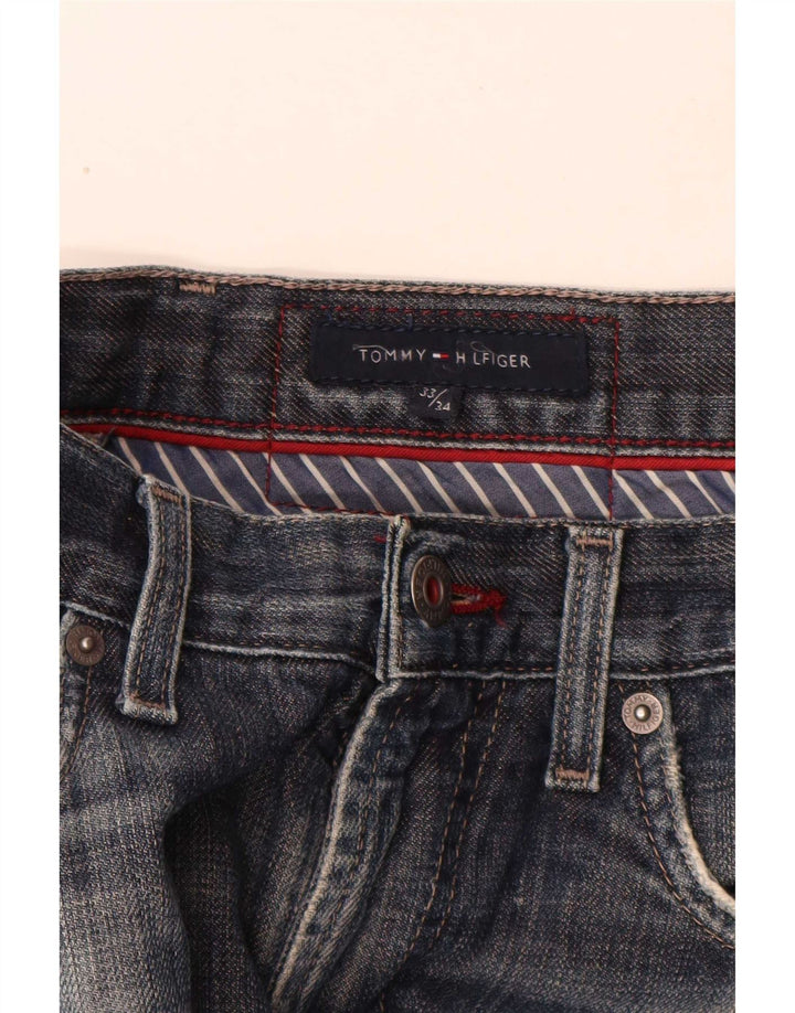 Tommy Hilfiger Mens Straight Jeans W33 L34 Blue