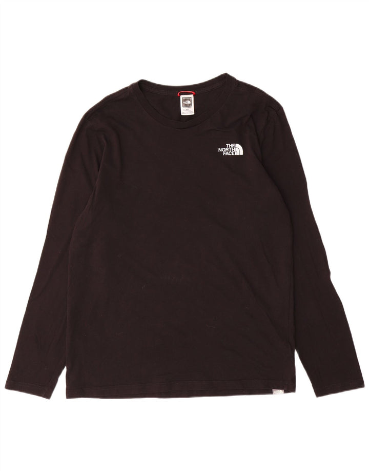 The North Face Mens Top Long Sleeve Medium Black Cotton