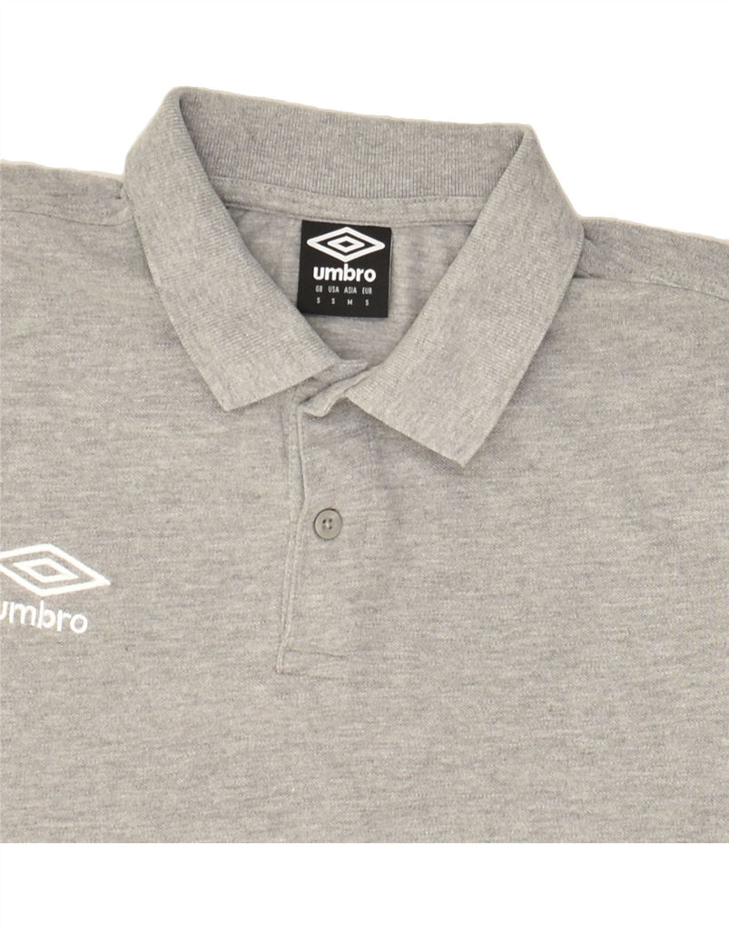 UMBRO Mens Polo Shirt Small Grey Cotton | Vintage Umbro | Thrift | Second-Hand Umbro | Used Clothing | Messina Hembry 