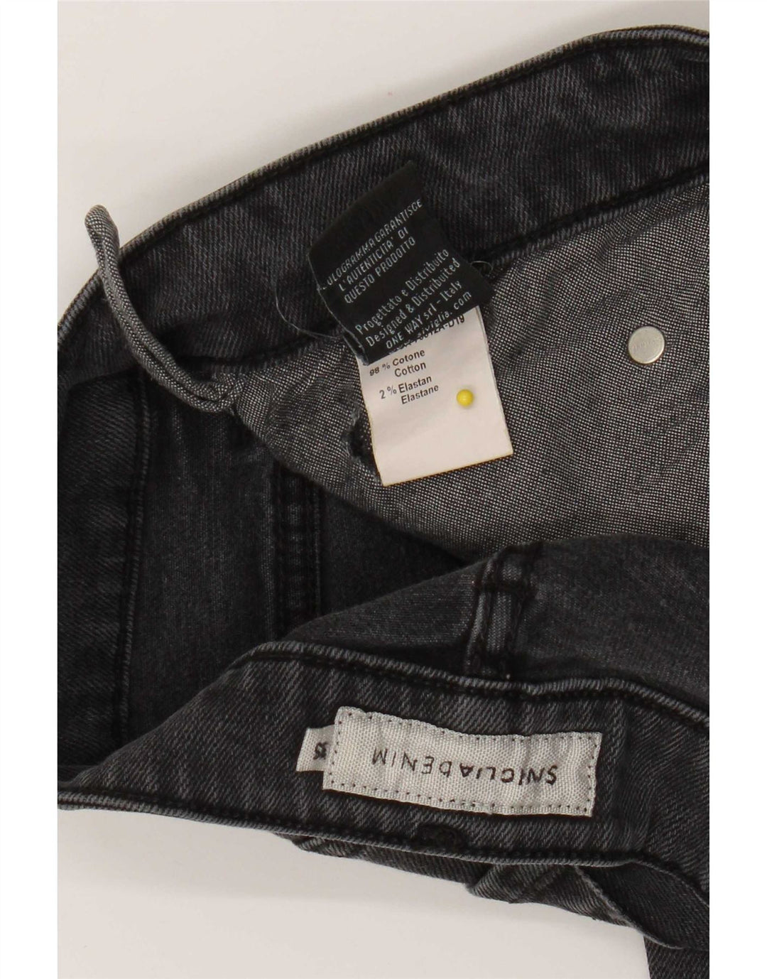 SIVIGLIA Mens Slim Jeans W35 L34 Grey Cotton