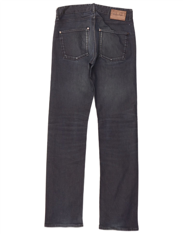 Massimo Dutti Mens Straight Jeans EU 40 Medium W31 L34 Navy Blue Cotton