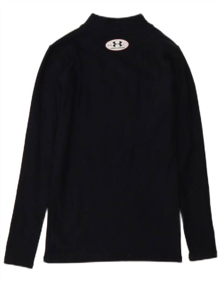 Under Armour Boys Cold Gear Top Long Sleeve 11-12 Years Large Black