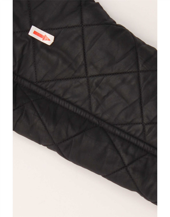 Barbour Mens Quilted Jacket UK 36 Small Navy Blue Polyester