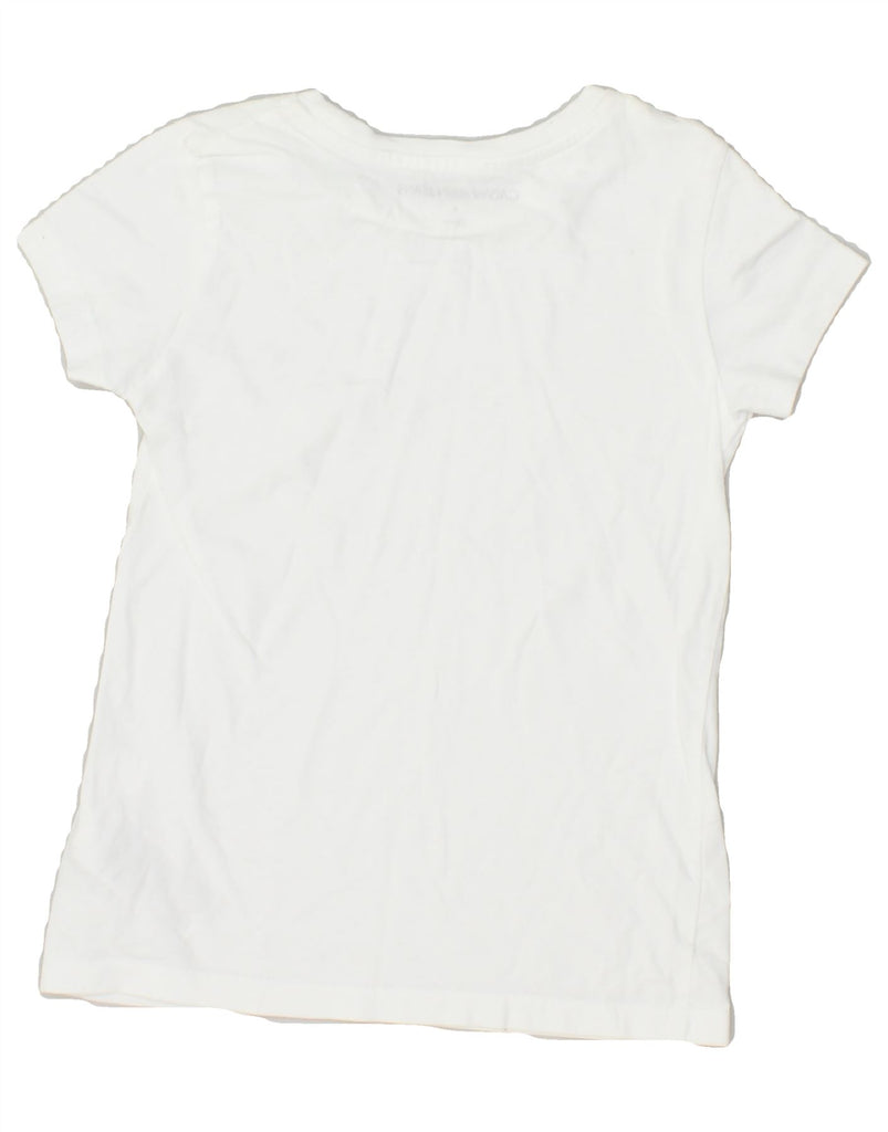 CALVIN KLEIN JEANS Girls Slim Fit T-Shirt Top 7-8 Years White Cotton | Vintage Calvin Klein Jeans | Thrift | Second-Hand Calvin Klein Jeans | Used Clothing | Messina Hembry 