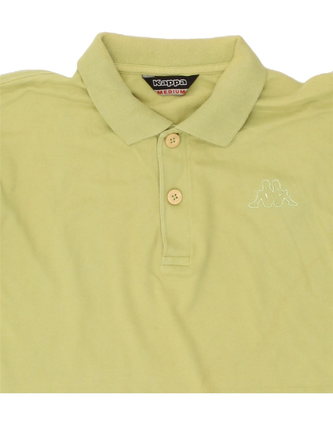 KAPPA Mens Polo Shirt Medium Yellow Cotton Vintage Kappa and Second-Hand Kappa from Messina Hembry 