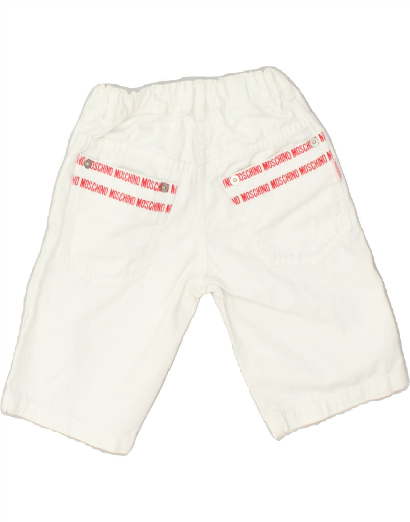 MOSCHINO Boys Casual Shorts 3-4 Years W20 White Cotton | Vintage Moschino | Thrift | Second-Hand Moschino | Used Clothing | Messina Hembry 